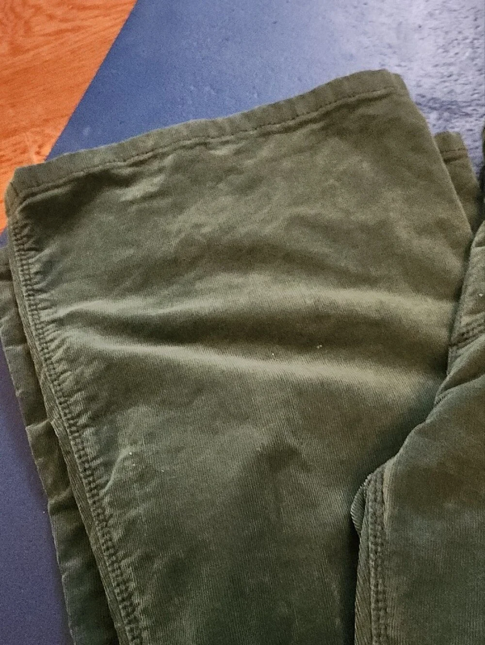 Free People Pine Needle Corduroy Pants in Deep Green